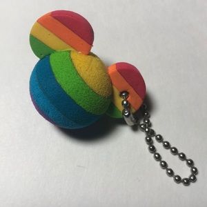 Disney rainbow  Mickey Mouse keychain